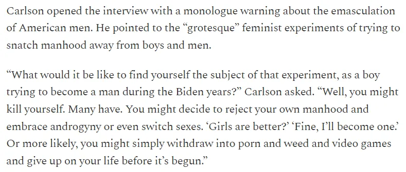  screenshot from the Daily Caller 