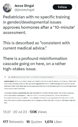  screenshot of a now-deleted Tweet 