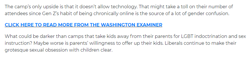 screenshot from the Washington Examiner