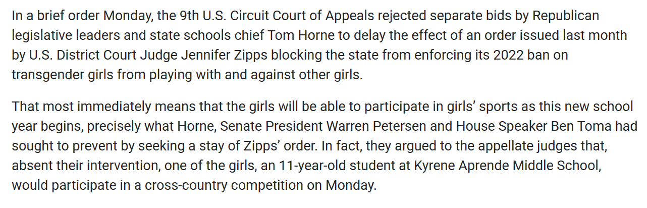 screenshot from the Arizona Capital Times