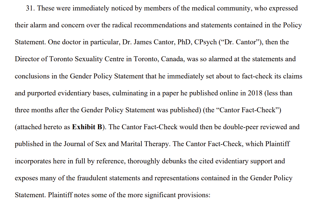 screenshot from the lawsuit as shared by the Daily Wire