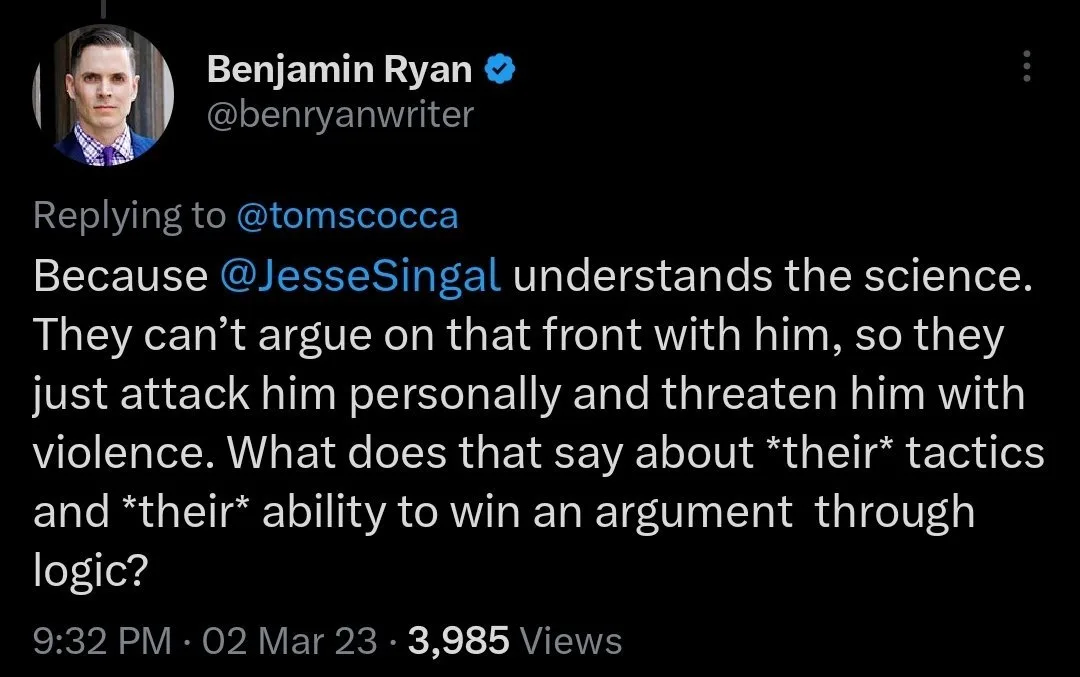screenshot from Twitter