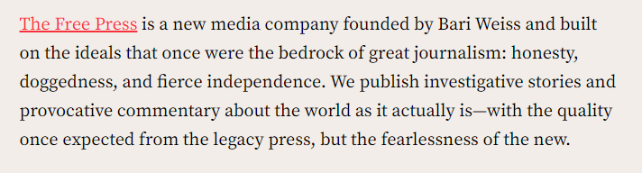 We publish investigative stories and provocative commentary about the world as it actually is&mdash;with the quality once expected from the legacy press, but the fearlessness of the new.