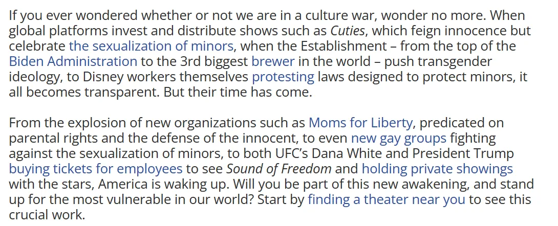  screenshot from Association of Mature American Citizens 