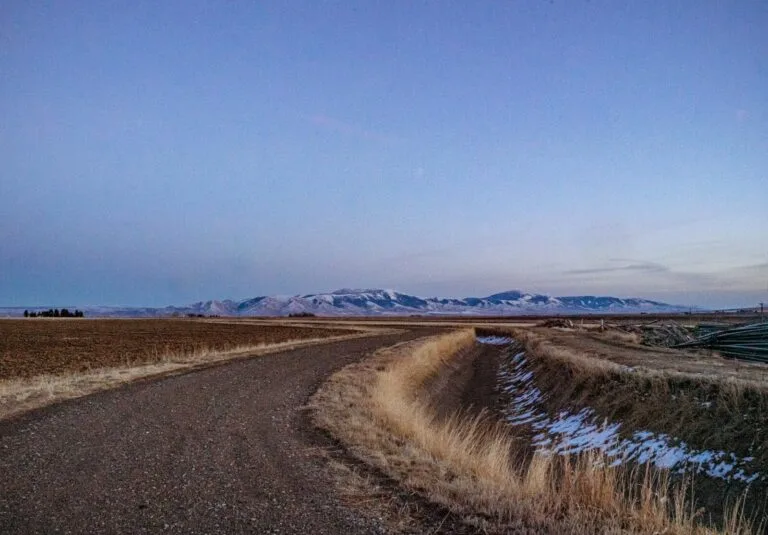 brown dirt road beside body of water under blue sky during daytime