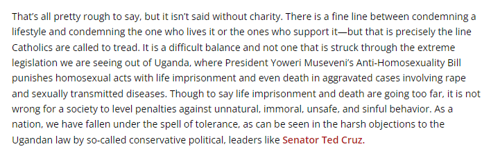 screenshot from Catholic World Report