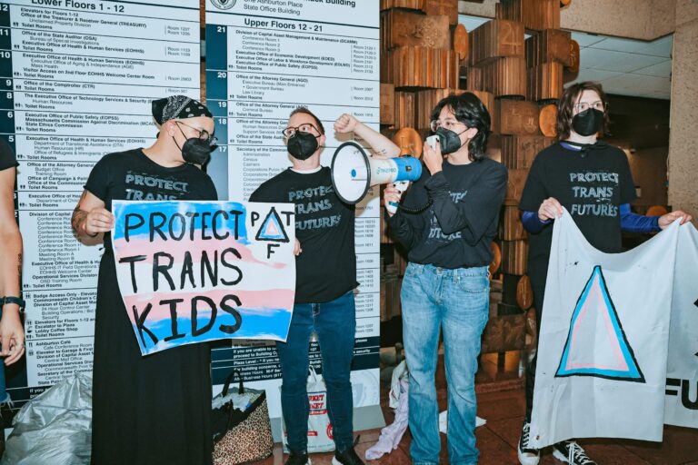 BREAKING: 9 Activists Arrested After Demanding MA AG Restore Trans Youth Care