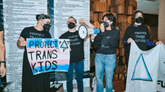 BREAKING: 9 Activists Arrested After Demanding MA AG Restore Trans Youth Care