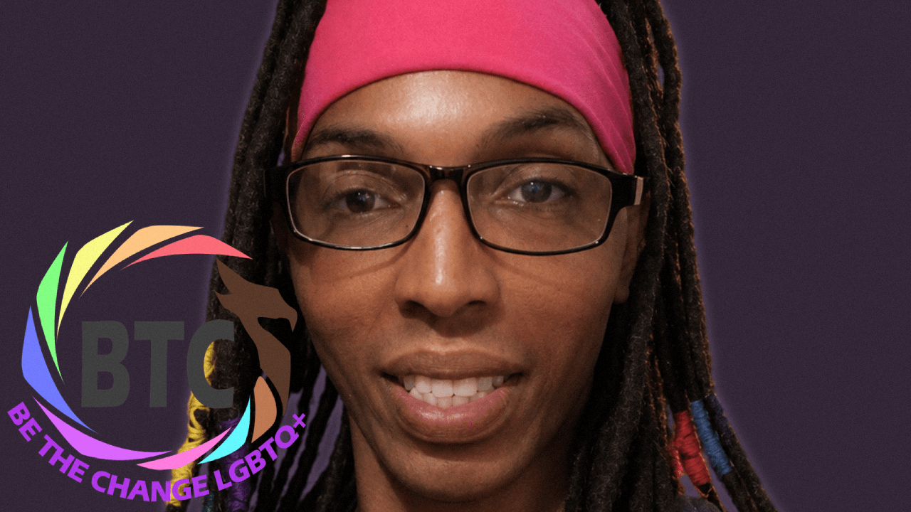 Photo of Tavaria “Varia” Merritt and BTC logo courtesy of Be The Change LGBTQIA Community Inc.Photo of Tavaria “Varia” Merritt and BTC logo courtesy of Be The Change LGBTQIA Community Inc.
